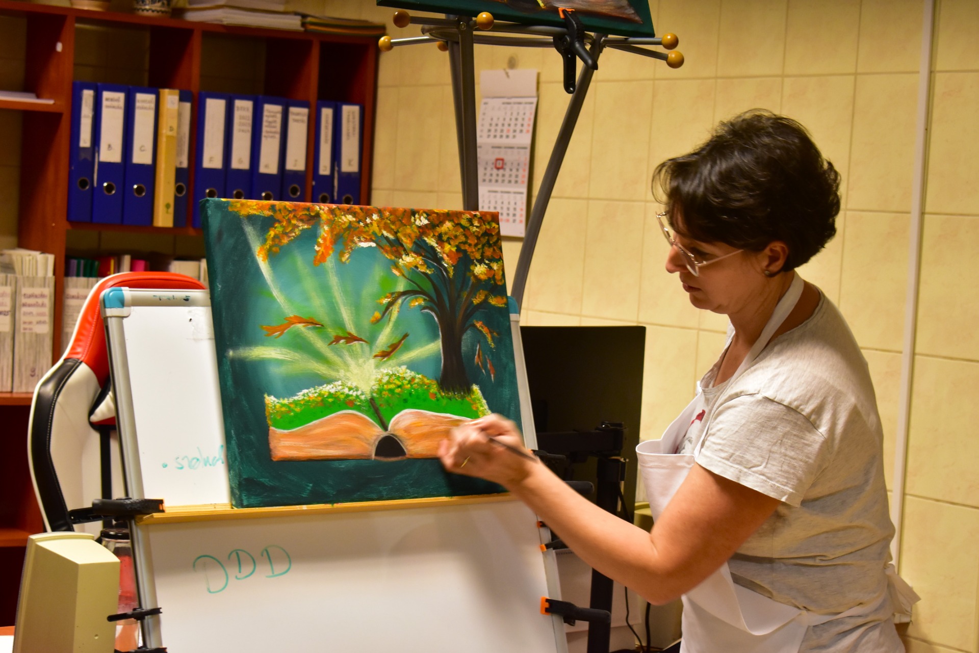 Pilló Gabriella útmutatásával készülnek a képek